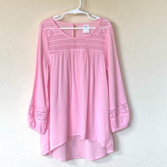 Arizona Jeans Co. Pink Boho Girls Top (7/8) NWT